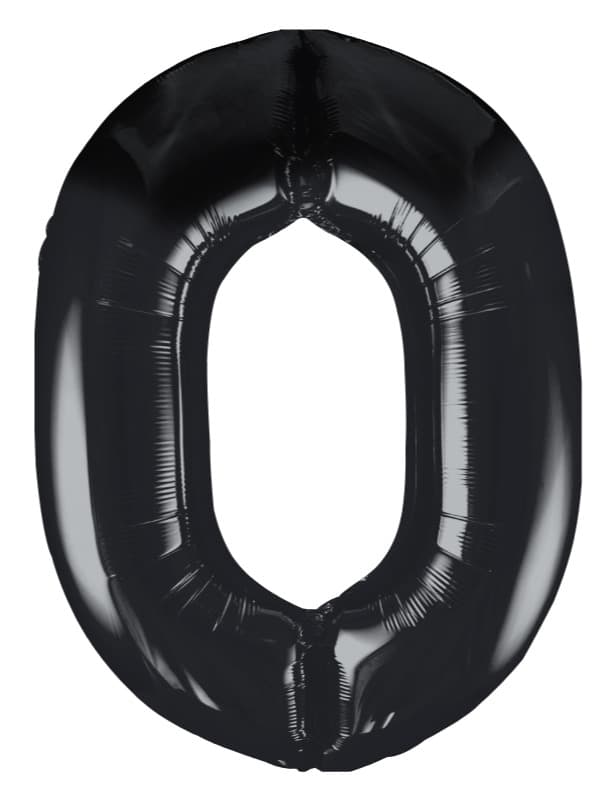 Unique Party 34" Pkg Black Foil Blln-0