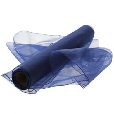Apac 40CM X9M Navy Blue Organza Roll