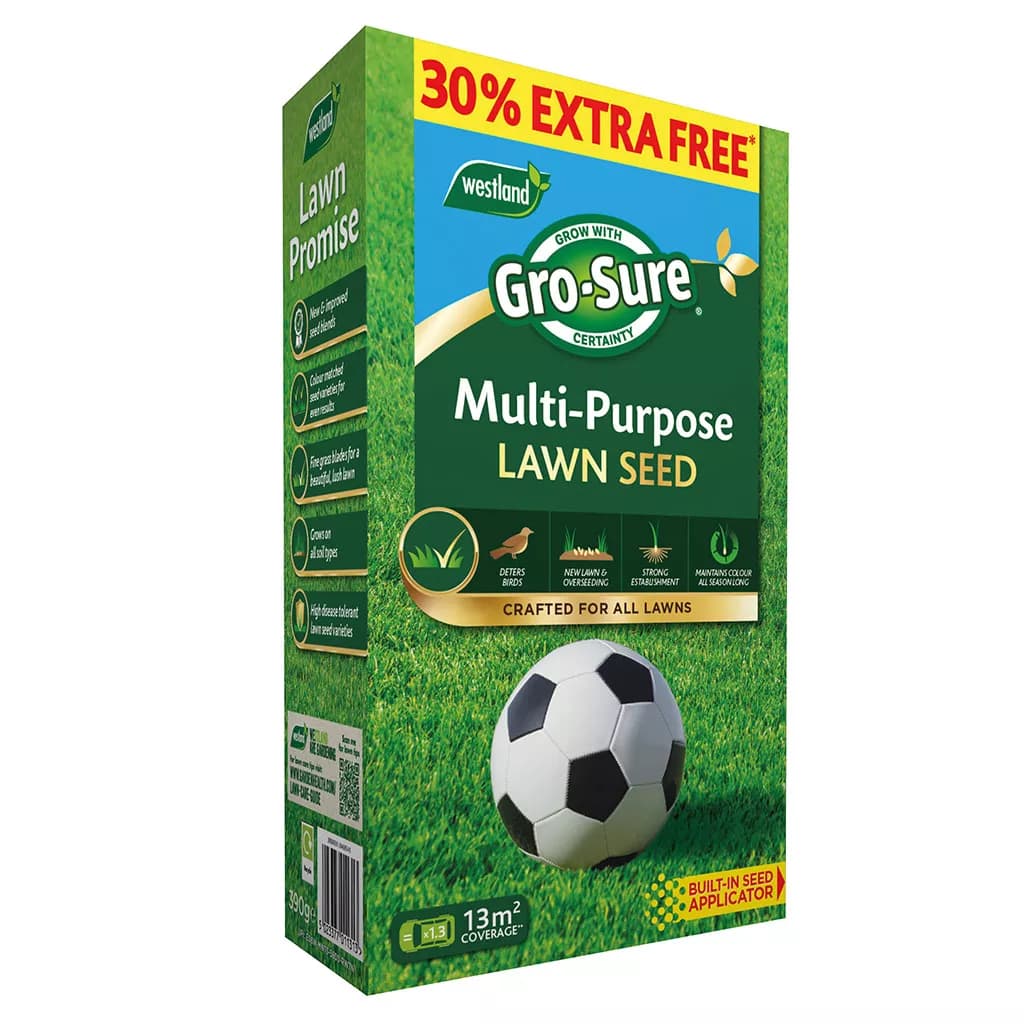 Gro-Sure Multi Purpose Lawn Seed 10m2 + 30% Extra Free Box