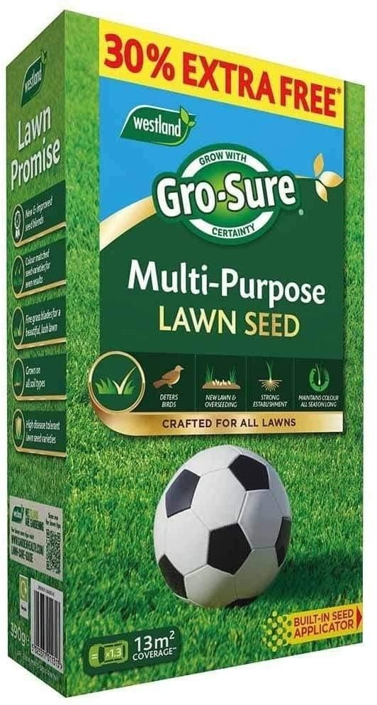 Gro-Sure Fast Acting Lawn Seed 10m2 + 30% Extra Free Box