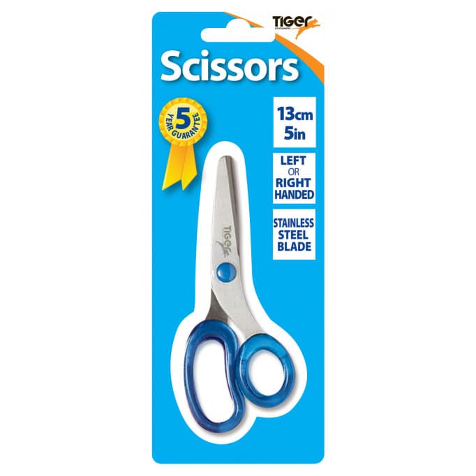 13cm (5in) Scissors TintedHandles Assorted