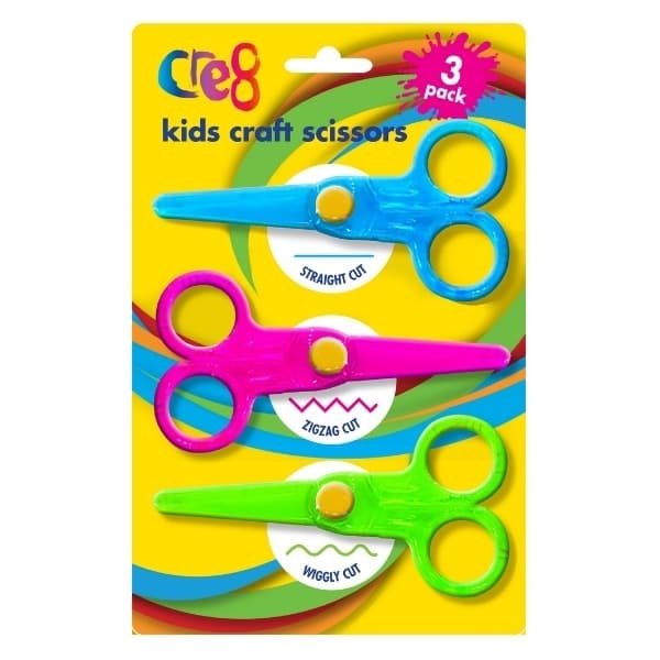 Kids Craft Scissors 3PK