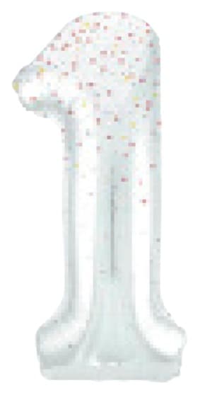 Unique 34" GLITZ 1 Rose Gold Printed Prism Foil Balloon