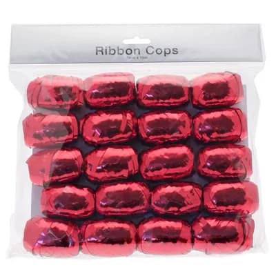 Apac Metallic Red Ribbon Cops x 20