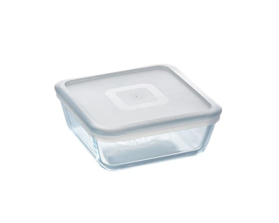 Pyrex Sq Dish 0.8L + Lid
