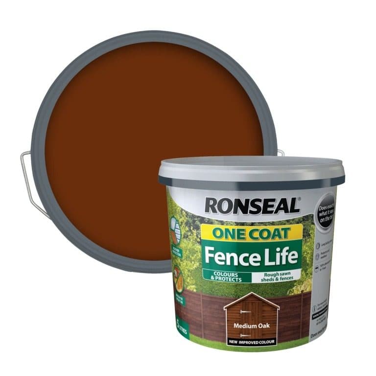 RONSEAL ONE COAT SHED&FENCE PROTECTORMedium Oak 5 ltr