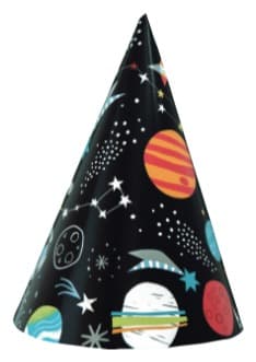 Unique Party Outer Space Party Hats  8ct