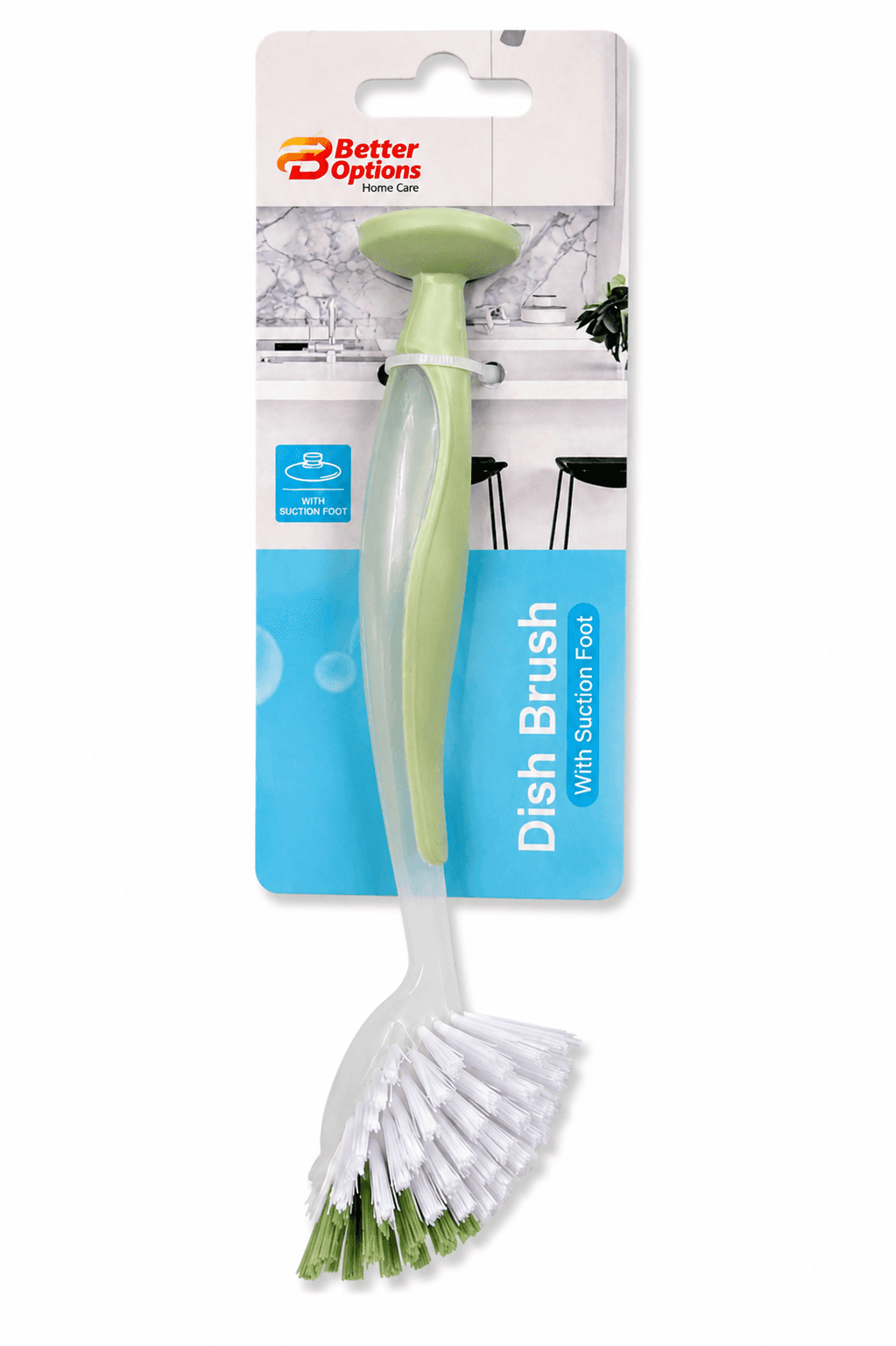 Better Options DISH BRUSH WITH SUCTION FOOT
