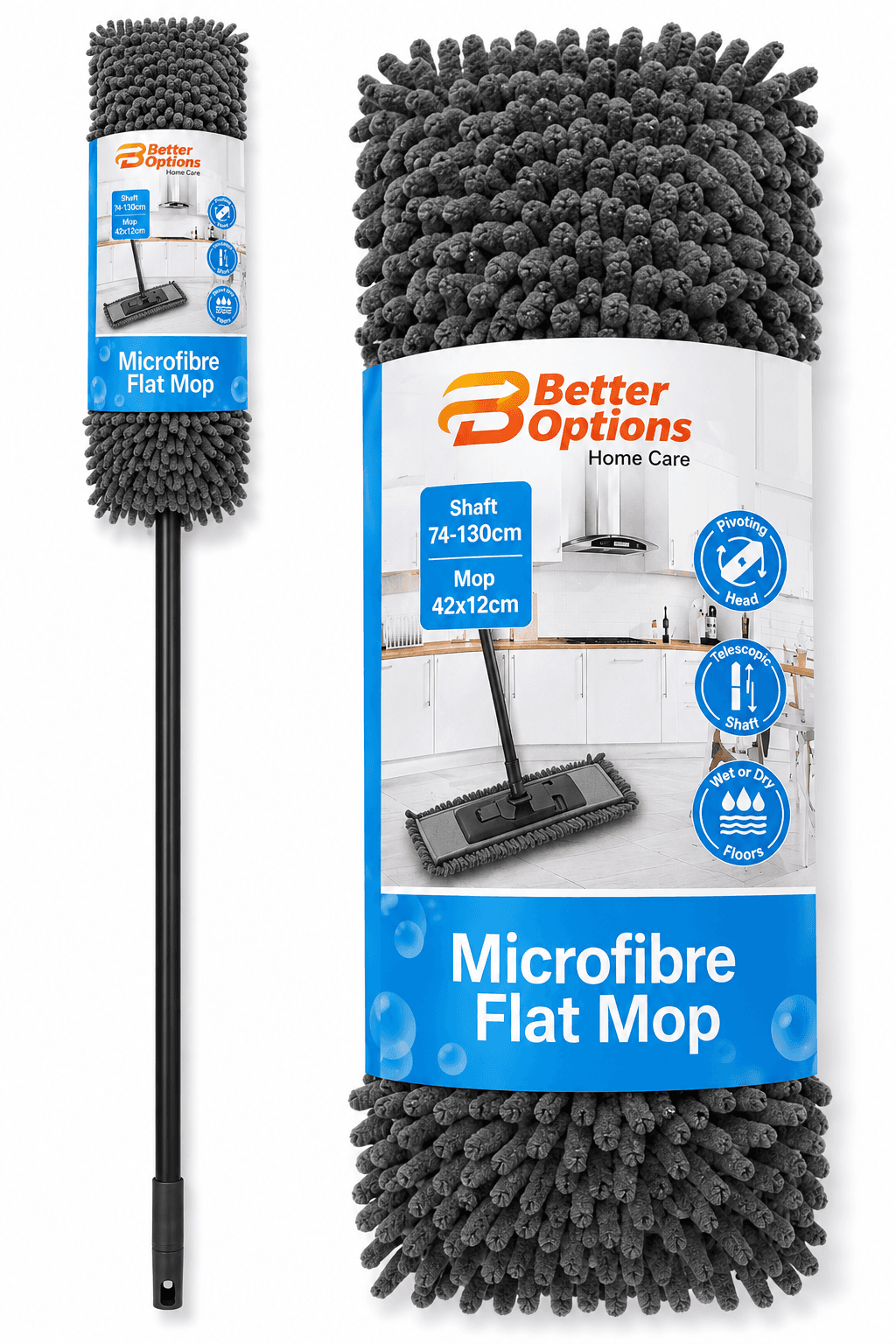Better Options MICROFIBRE FLAT MOP