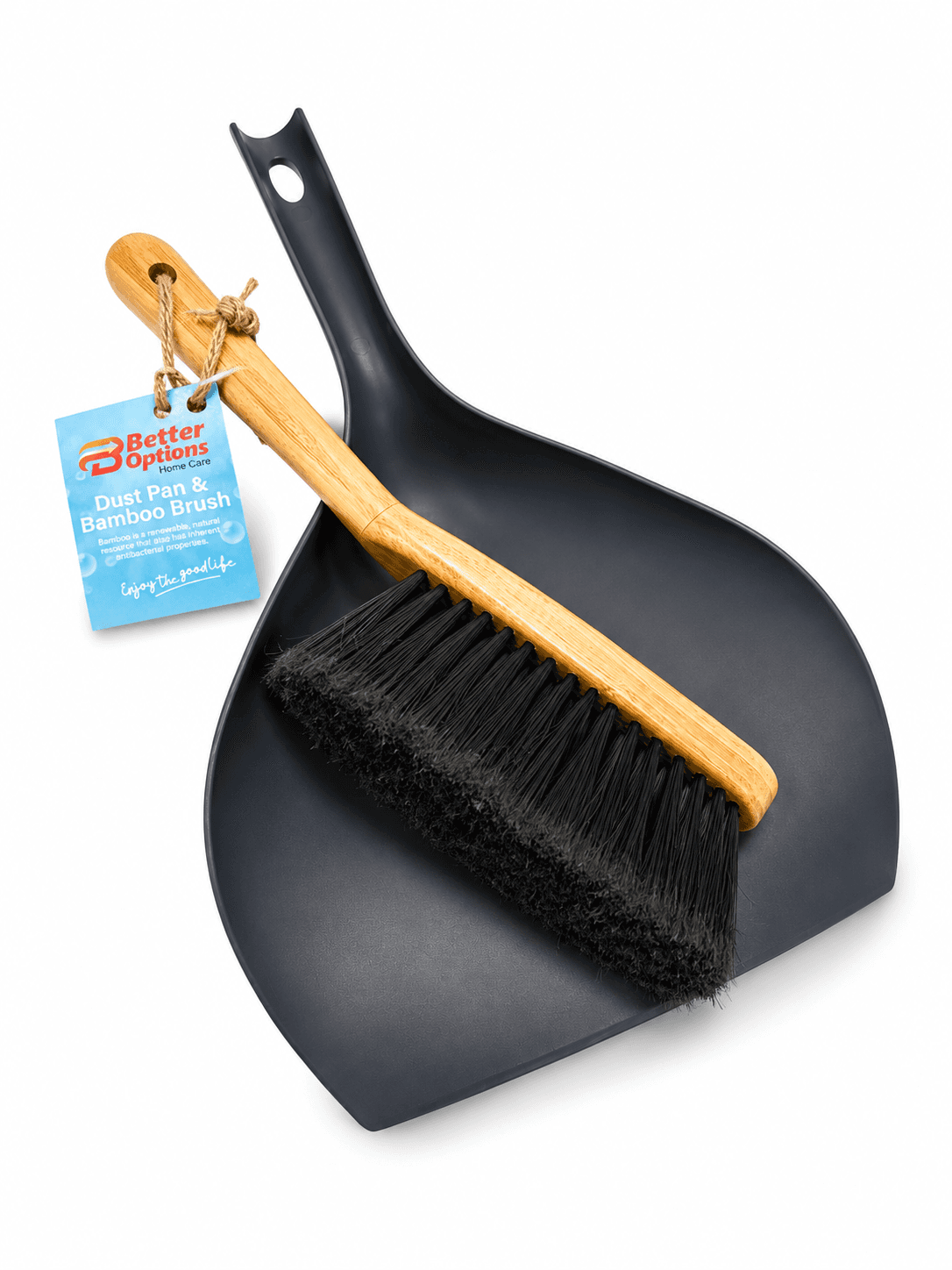 Better Options DUST PAN & BAMBOO BRUSH