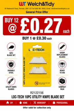 Loc-Tech 10Pc Utility Knife Blade Set 1