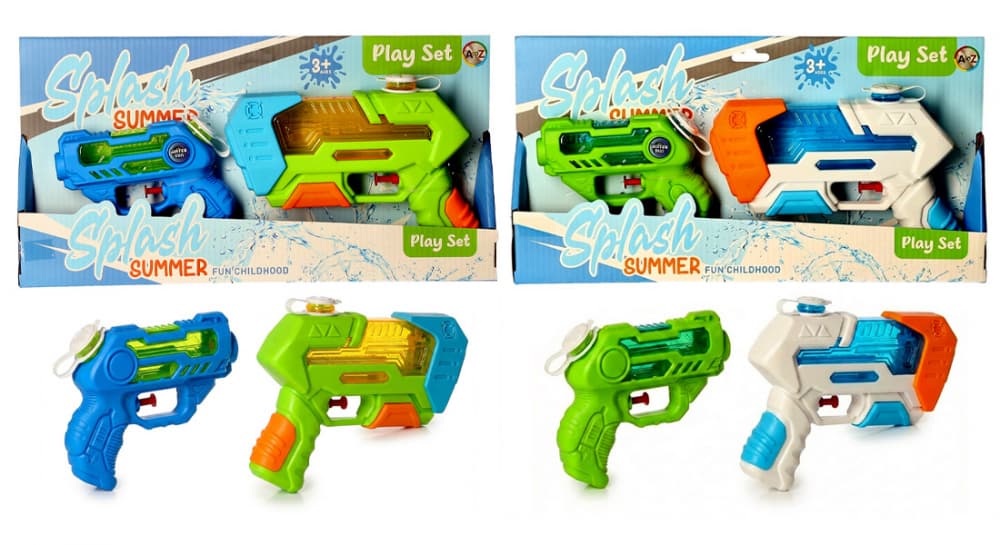 Water Pistol Twin Pack (2 asstd)