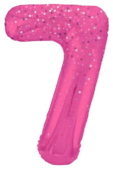 Unique 34" GLITZ Pink Prism Foil Balloon 7