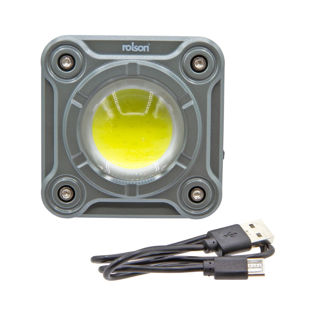 Rolson 10W Rechargeable Magnetic Work Light 1000 Lumens Type C - USB