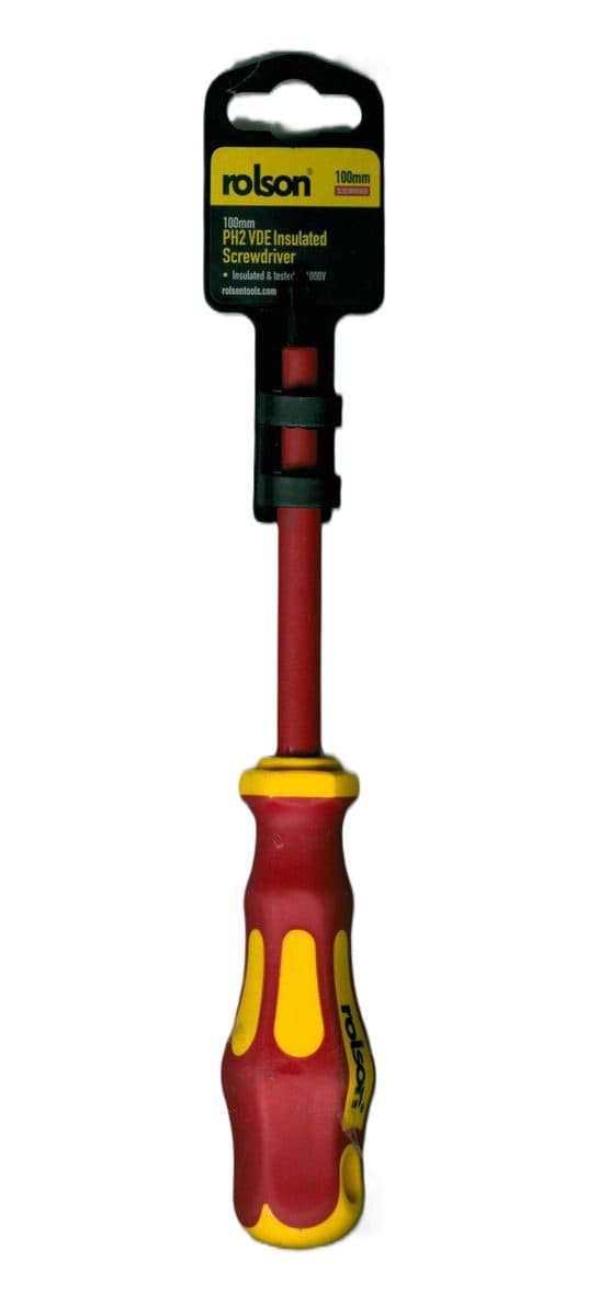 Rolson PH2 x 100mm  VDE Screwdriver