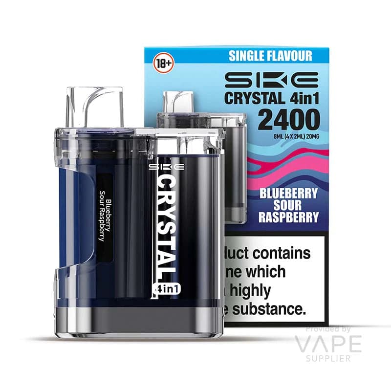 SKE Crystal 4-in-1 2400 Prefilled Pod Kit [Blueberry Sour Raspberry]
