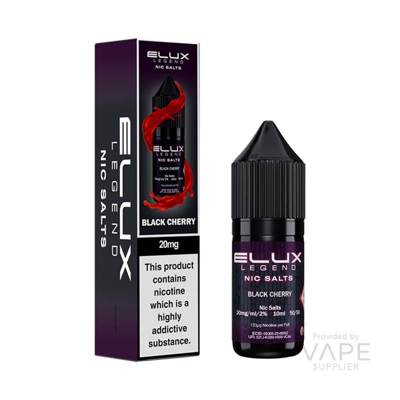 Elux Legend Nic Salt 20mg [Black Cherry / 20mg] - 10ml