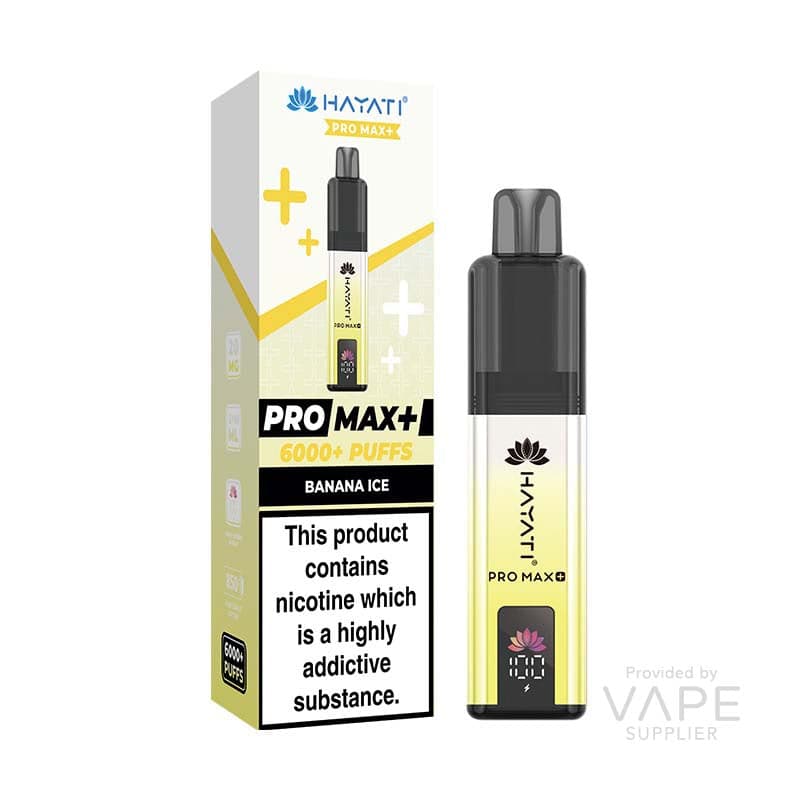 Hayati Pro Max+ 6K Prefilled Pod Kit 20mg [Banana Ice / 20mg]