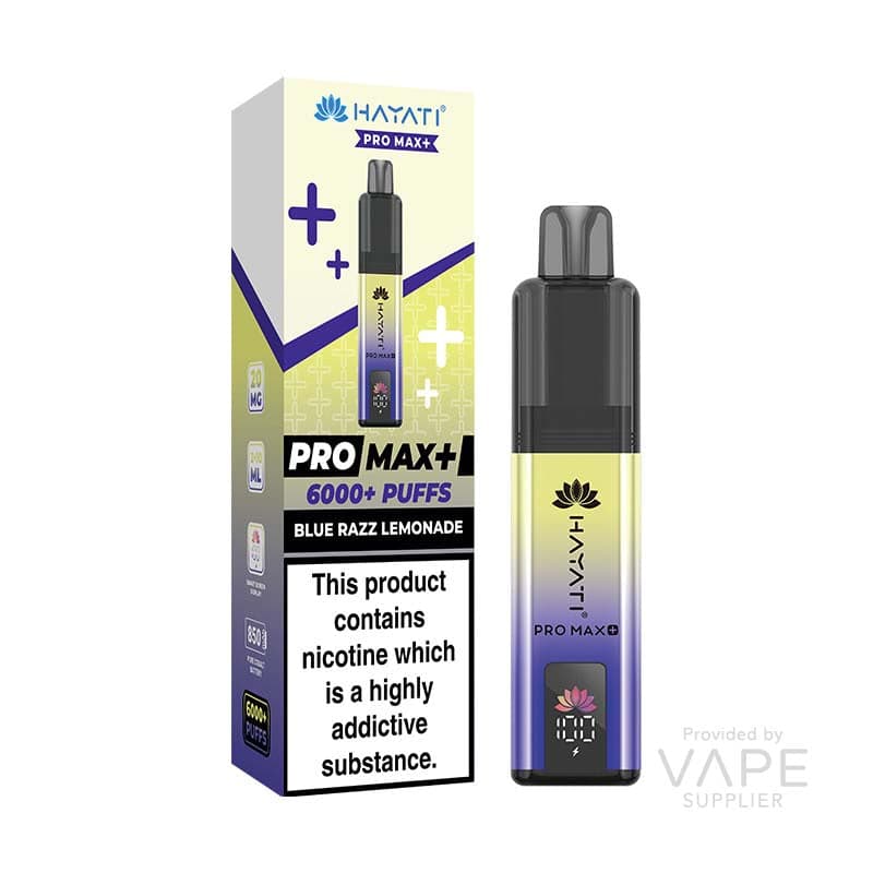 Hayati Pro Max+ 6K Prefilled Pod Kit 20mg [Blue Razz Lemonade / 20mg]