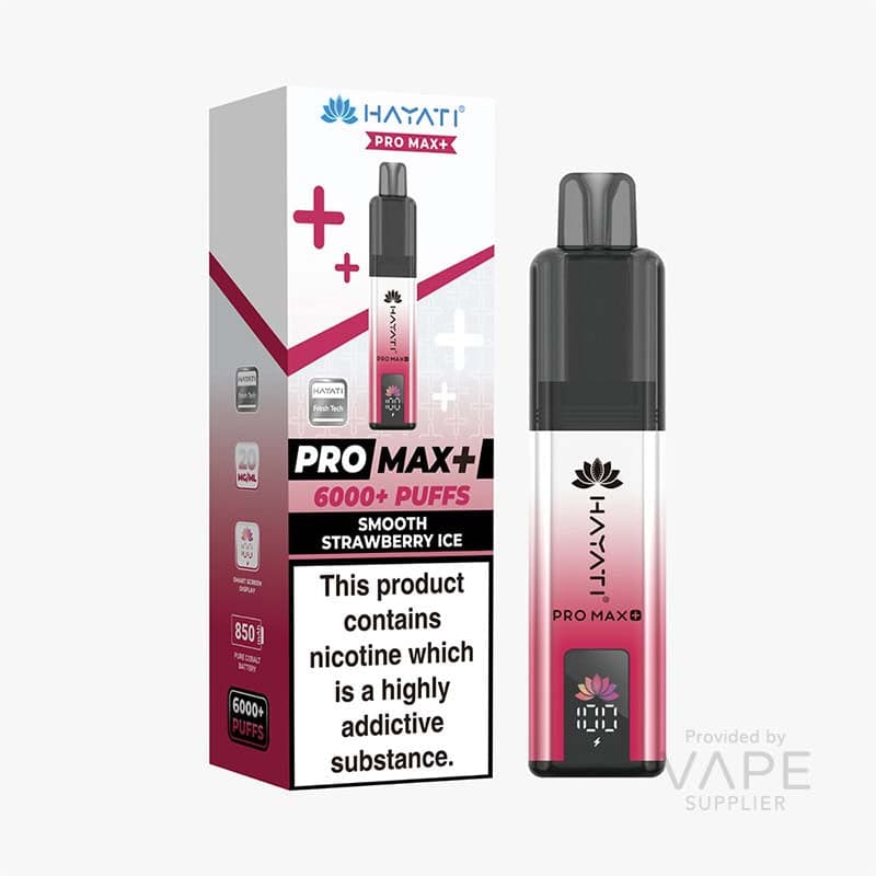 Hayati Pro Max+ 6K Prefilled Pod Kit 20mg [Smooth Strawberry Ice / 20mg]