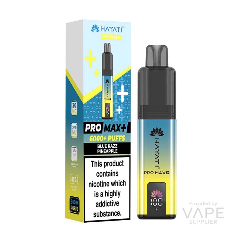 Hayati Pro Max+ 6K Prefilled Pod Kit [Blue Razz Pineapple / 20mg]