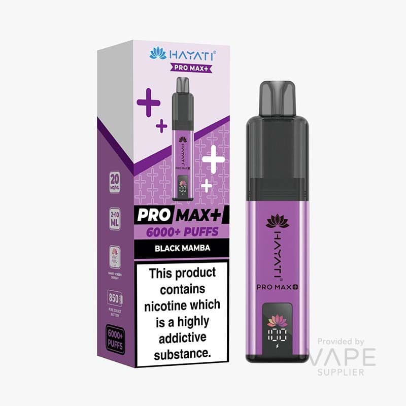 NEW! Hayati Pro Max+ 6K Prefilled Pod Kit [Black Mamba / 20mg]