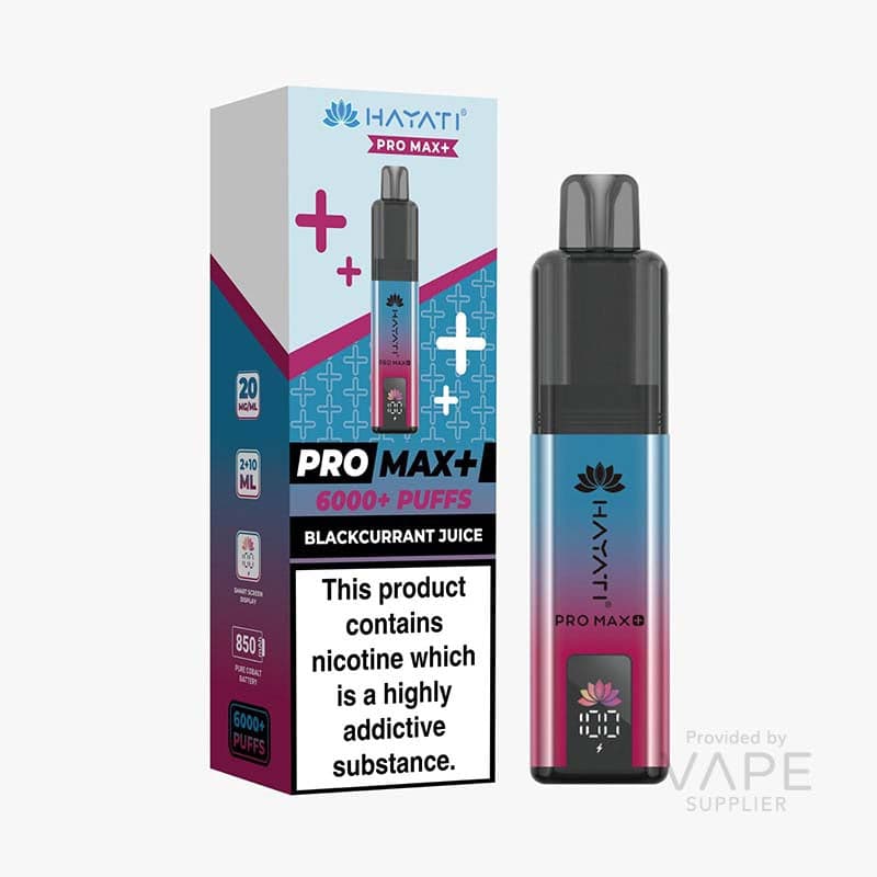 NEW! Hayati Pro Max+ 6K Prefilled Pod Kit [Blackcurrant Juice / 20mg]