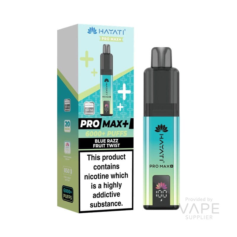 NEW! Hayati Pro Max+ 6K Prefilled Pod Kit [Blue Razz Fruit Twist / 20mg]