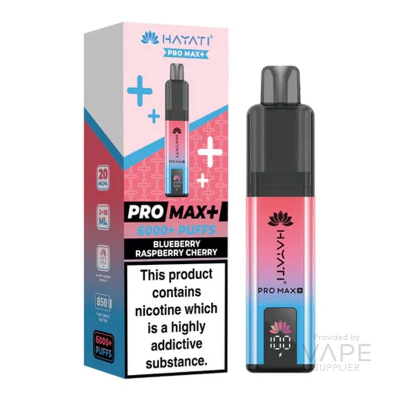 NEW! Hayati Pro Max+ 6K Prefilled Pod Kit [Blueberry Raspberry Cherry / 20mg]