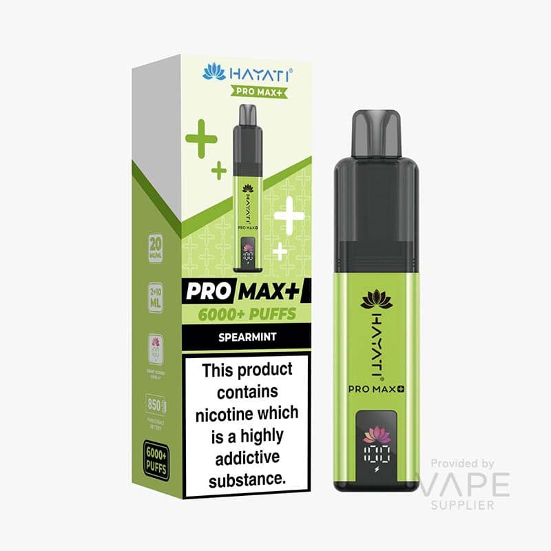 NEW! Hayati Pro Max+ 6K Prefilled Pod Kit [Spearmint / 20mg]