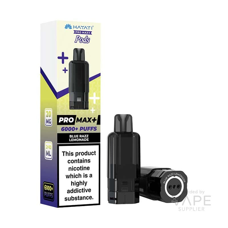 Hayati Pro Max+ 6K Prefilled Replacement Pods 20mg [Blue Razz Lemonade / 20mg]