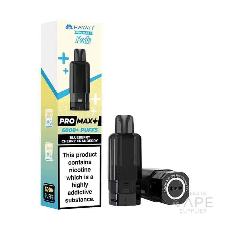 Hayati Pro Max+ 6K Prefilled Replacement Pods 20mg [Blueberry Cherry Cranberry / 20mg]
