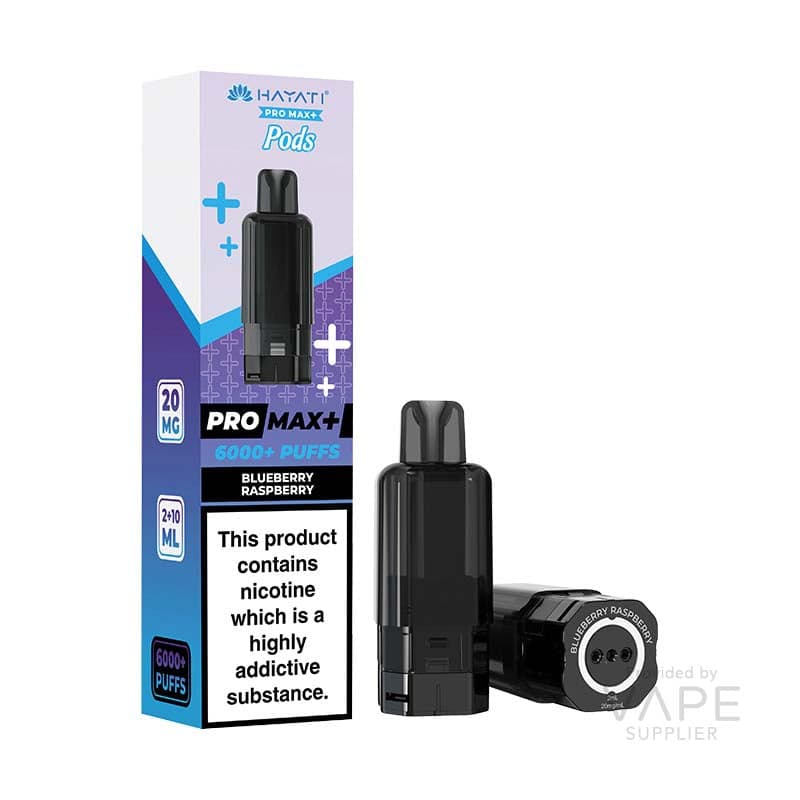 Hayati Pro Max+ 6K Prefilled Replacement Pods 20mg [Blueberry Raspberry / 20mg]