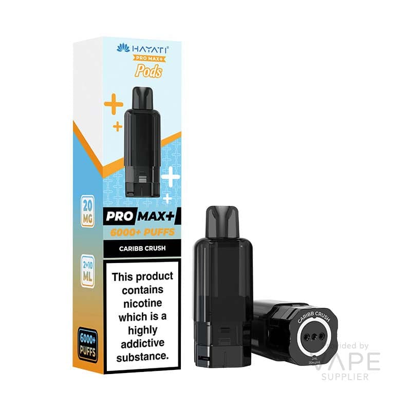 Hayati Pro Max+ 6K Prefilled Replacement Pods 20mg [Caribb Crush / 20mg]
