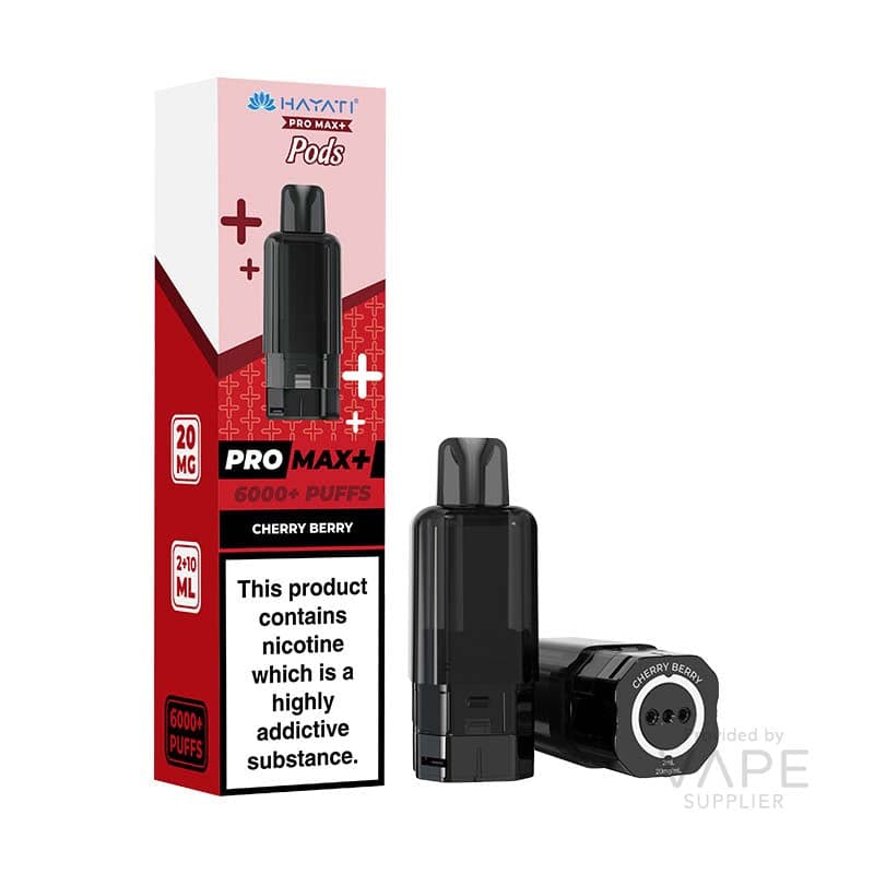 Hayati Pro Max+ 6K Prefilled Replacement Pods 20mg [Cherry Berry / 20mg]
