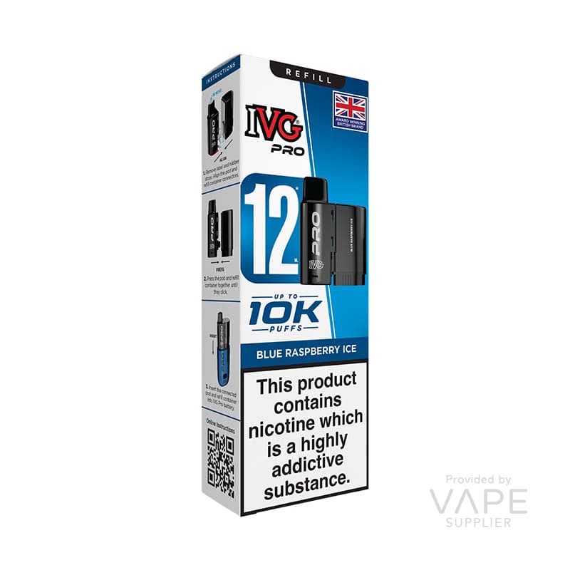 IVG Pro 12 (New) 20mg Prefilled Pod - 12ml [Blue Raspberry Ice / 20mg]