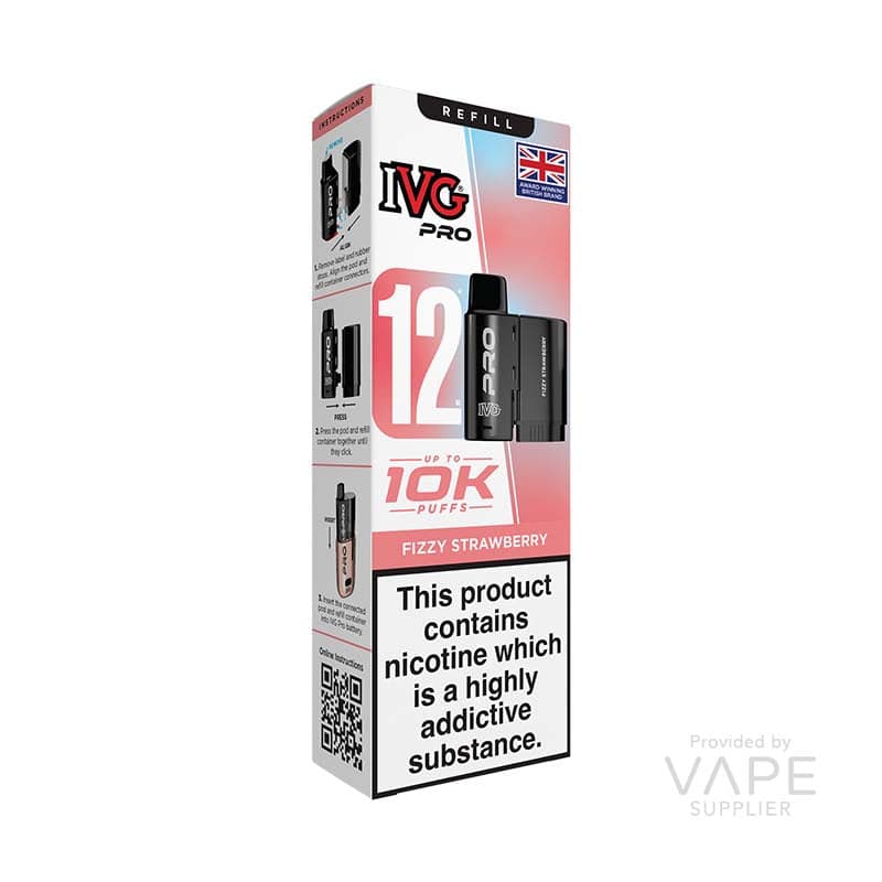 IVG Pro 12 (New) 20mg Prefilled Pod - 12ml [Fizzy Strawberry / 20mg]