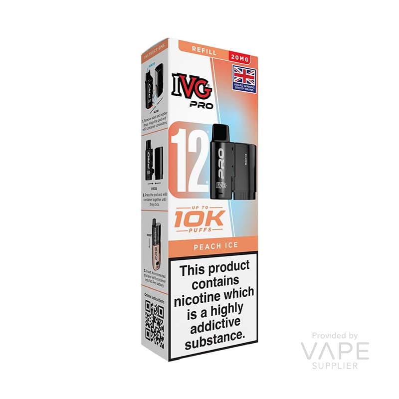 IVG Pro 12 (New) 20mg Prefilled Pod - 12ml [Peach Ice / 20mg]