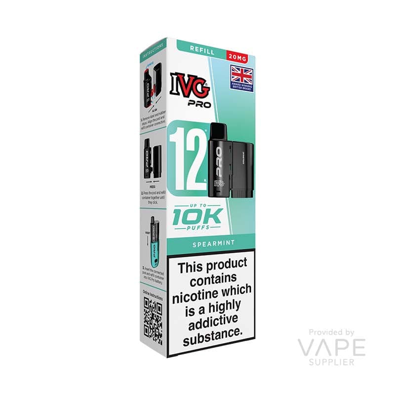 IVG Pro 12 (New) 20mg Prefilled Pod - 12ml [Spearmint / 20mg]