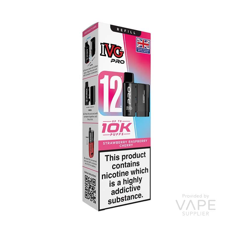 IVG Pro 12 (New) 20mg Prefilled Pod - 12ml [Strawberry Raspberry Cherry / 20mg]