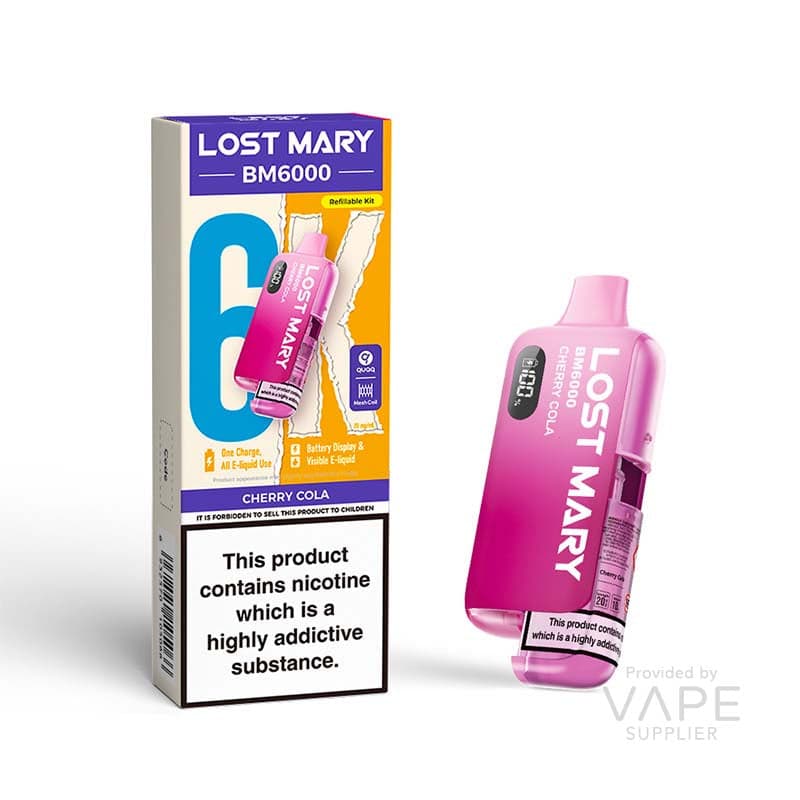 Lost Mary BM6000 Refillable Kit [Cherry Cola / 20mg] - 12ml