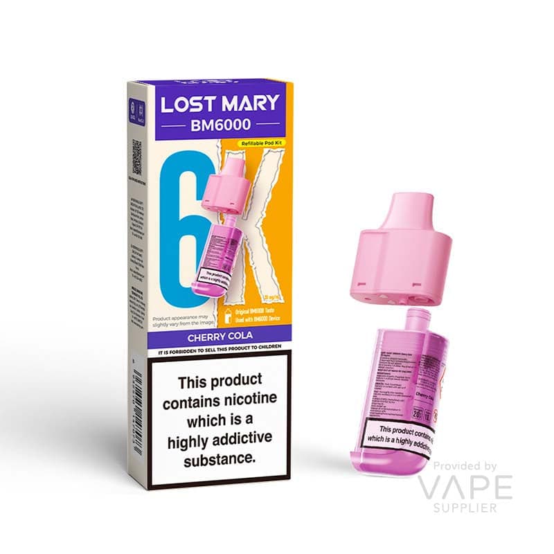Lost Mary BM6000 Replaceable Pods [Cherry Cola / 20mg] - 12ml