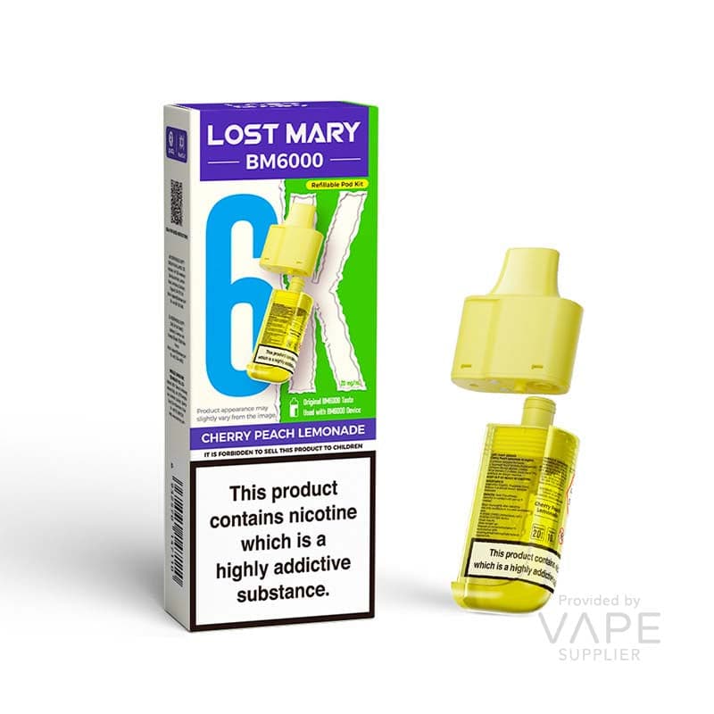 Lost Mary BM6000 Replaceable Pods [Cherry Peach Lemonade / 20mg] - 12ml