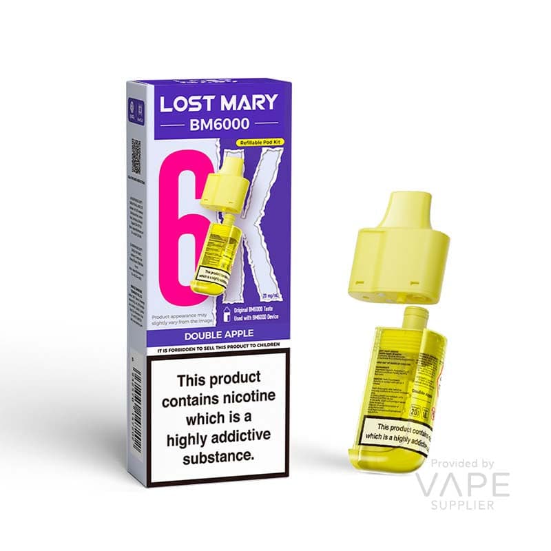 Lost Mary BM6000 Replaceable Pods [Double Apple / 20mg] - 12ml
