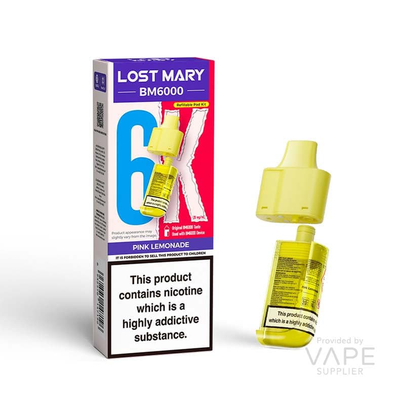 Lost Mary BM6000 Replaceable Pods [Pink Lemonade / 20mg] - 12ml