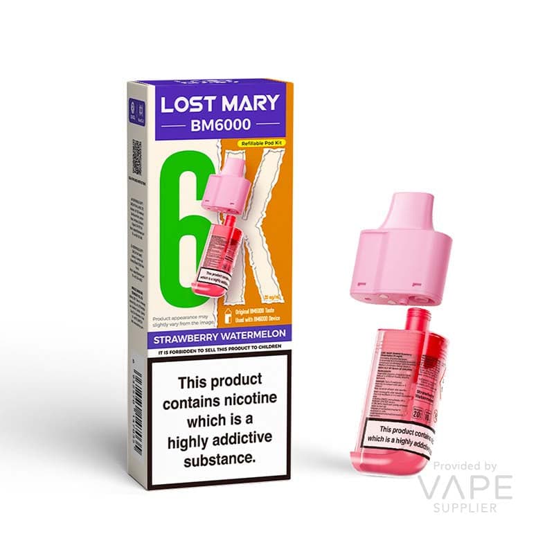 Lost Mary BM6000 Replaceable Pods [Strawberry Watermelon / 20mg] - 12ml