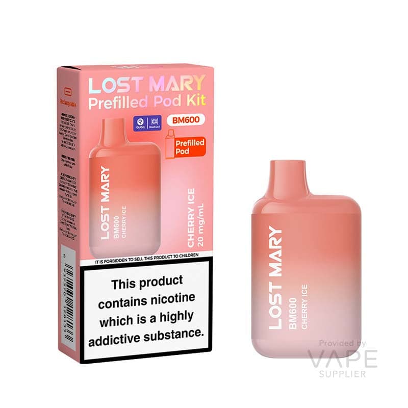 Lost Mary BM600 Prefilled Pod Kit [Cherry Ice / 20mg] - 2ml