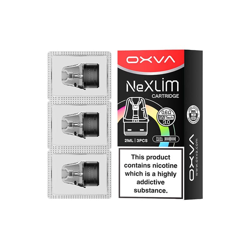 NEW! OXVA Nexlim V2 Unitech 3.0 Replacement Pods 2ml 3 Pack [0.6 Ohm / 2ml]
