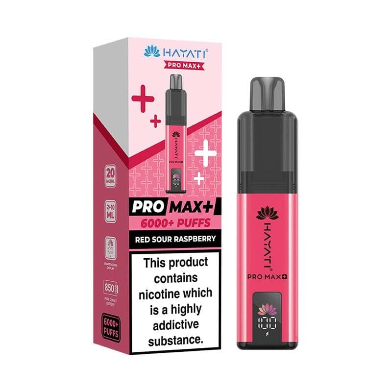 Hayati Pro Max+ 6K Prefilled Pod Kit Red Sour Raspberry / 20mg]
