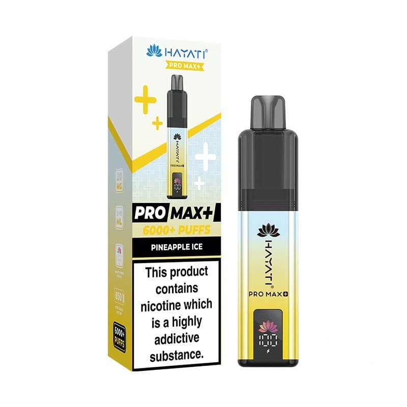 Hayati Pro Max+ 6K Prefilled Pod Kit Pineapple Ice / 20mg]